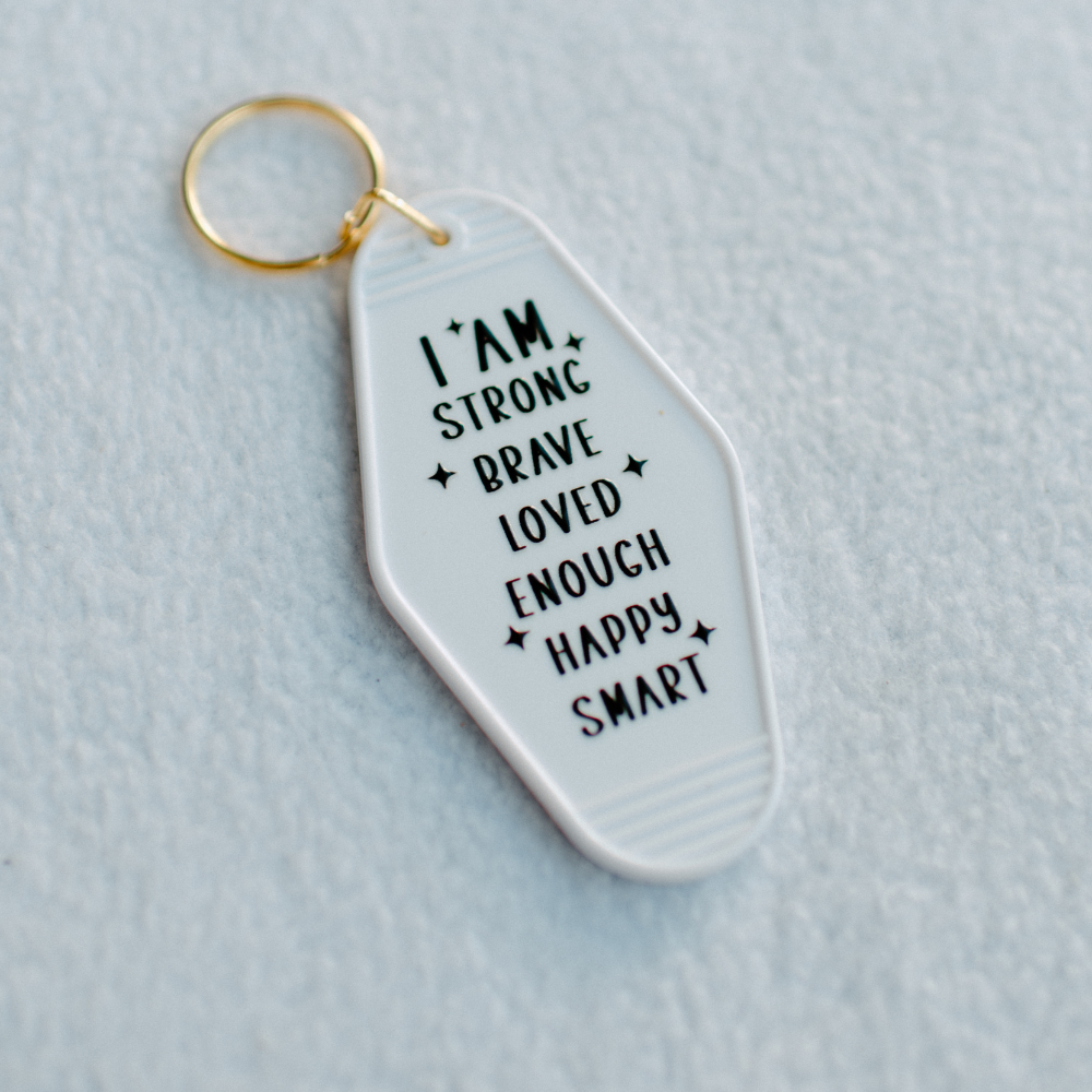 I Am Strong Keychain