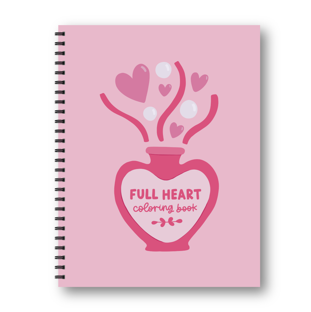 Full Heart Valentine Coloring Book
