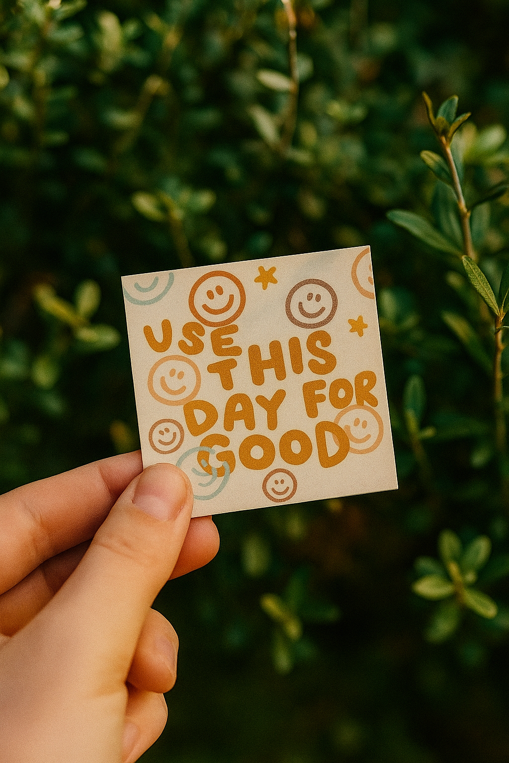 Use this day for Good- Waterproof sticker