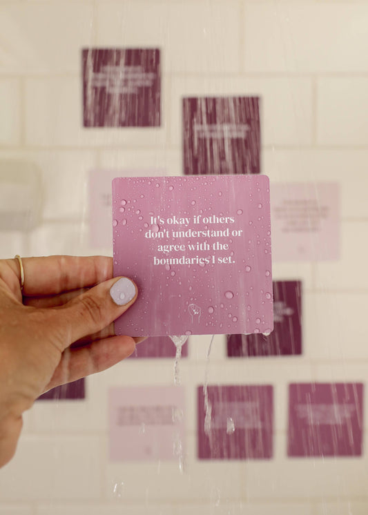 Shower Affirmation Cards | Boundaries