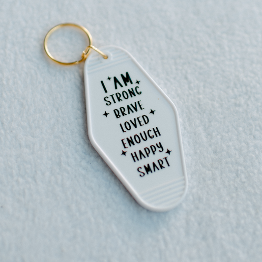 I Am Strong Keychain