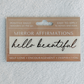 Hello Beautiful: Mirror Affirmation Sticker