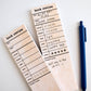 Book Mark Review Notepad