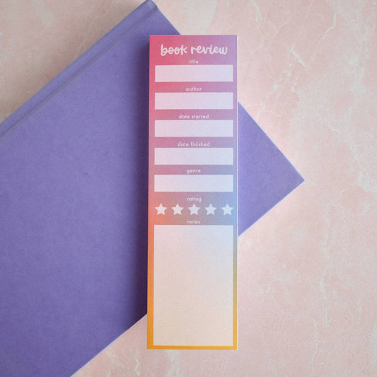 Pastel Book Tracker Notepad