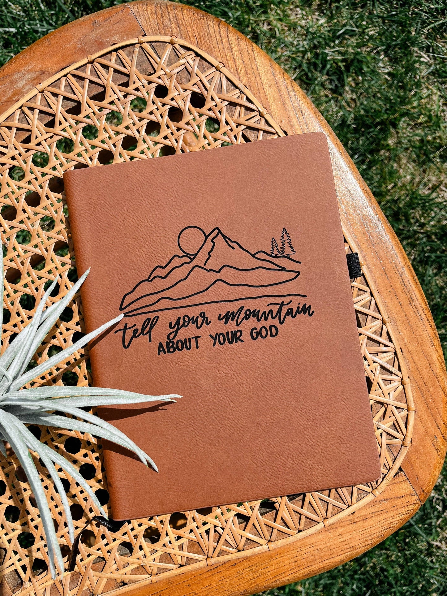 Tell your Mountain | leather journal