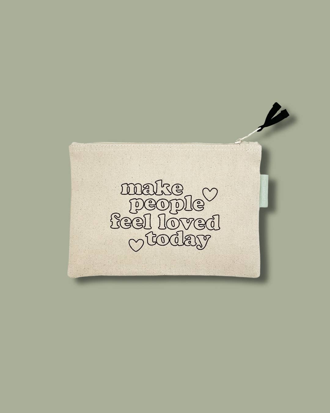 You are Loved Small Canvas Zipper Pouch