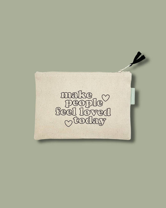 You are Loved Small Canvas Zipper Pouch