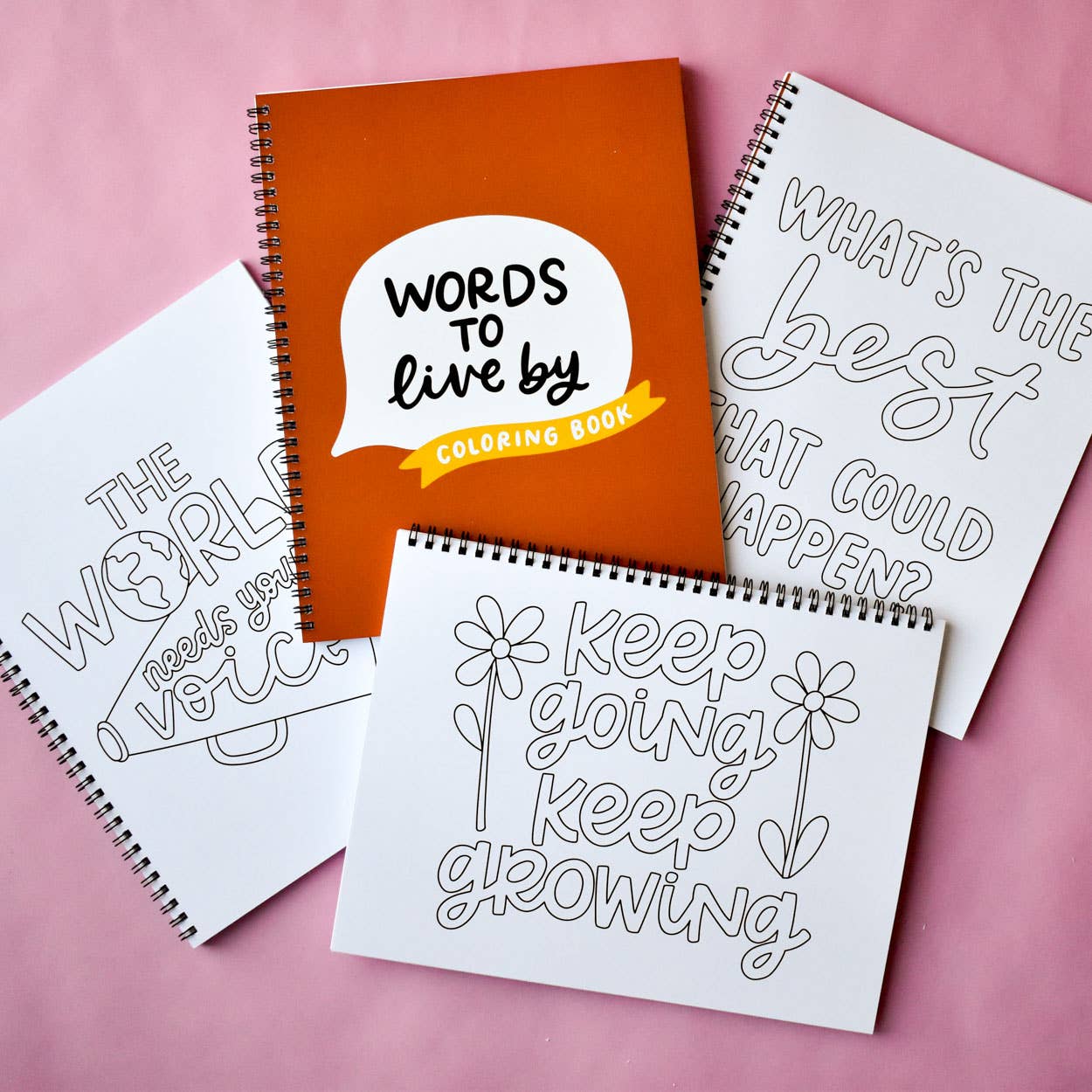 Words To Live By Coloring Book