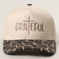 GRATEFUL Cross Embroidered Trucker Hat