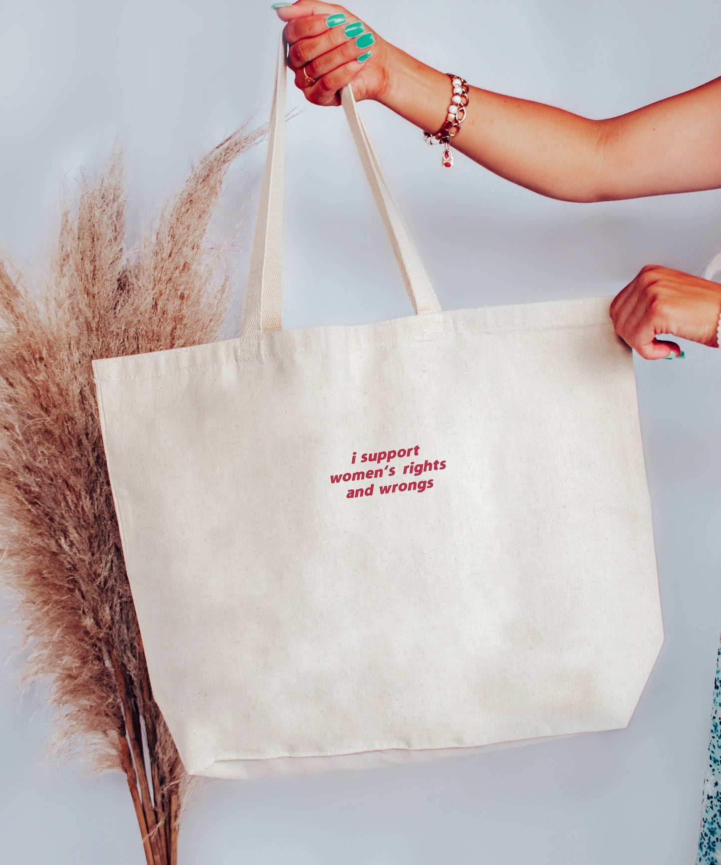 EMBROIDERED Tote Bag Canvas Feminism Women's Rights Totes