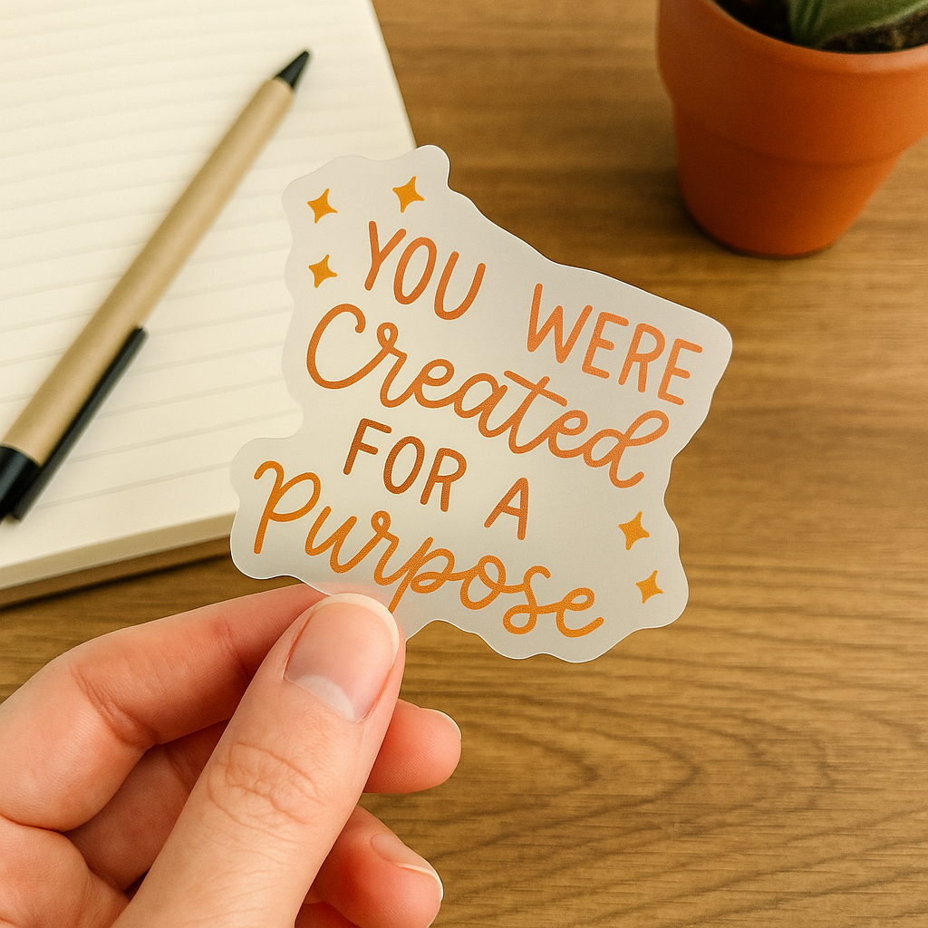 You were created for a purpose | Waterproof sticker