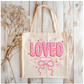 Loved -  John 3:16 Tote Bag