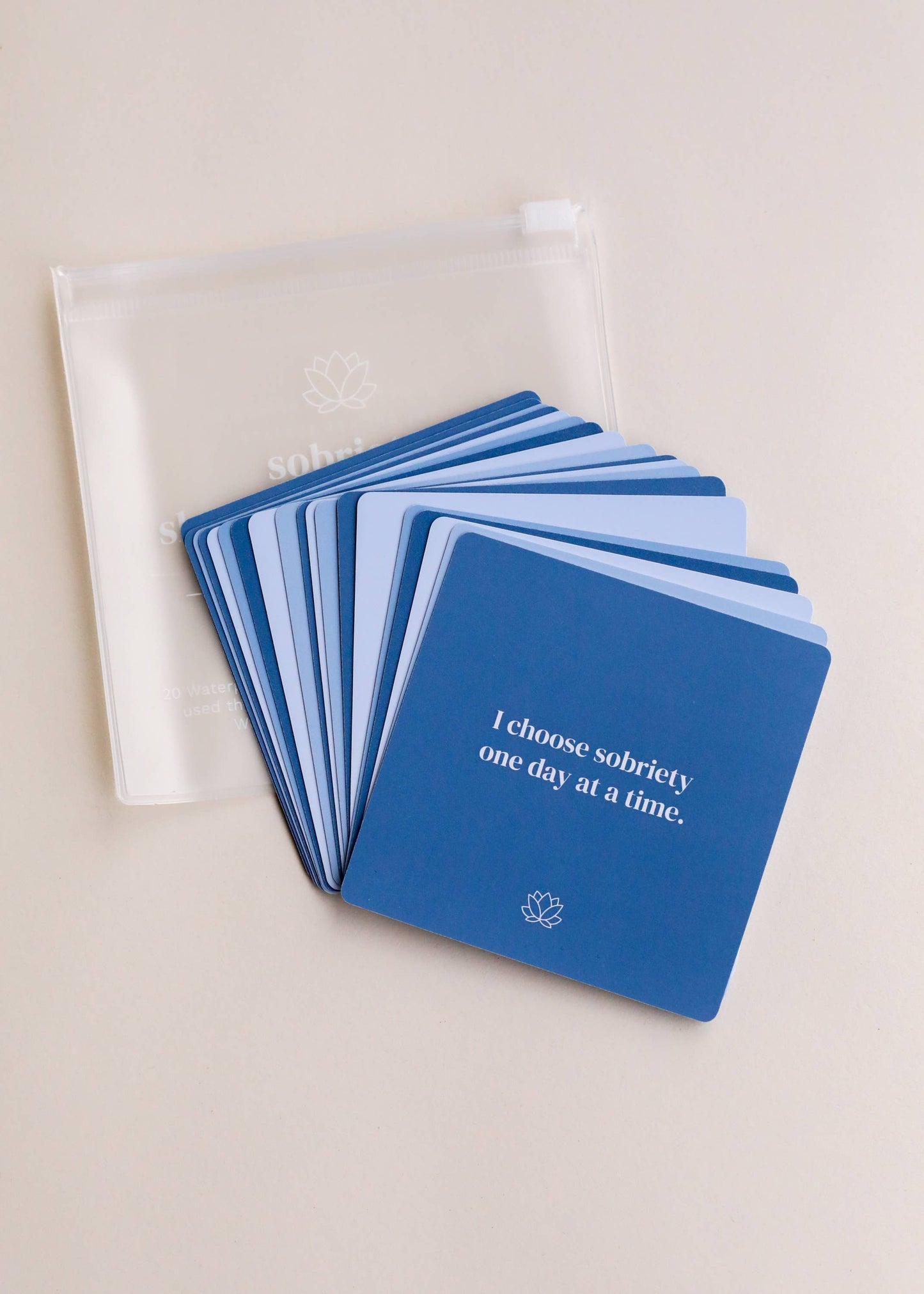 Shower Affirmation Cards | Sobriety