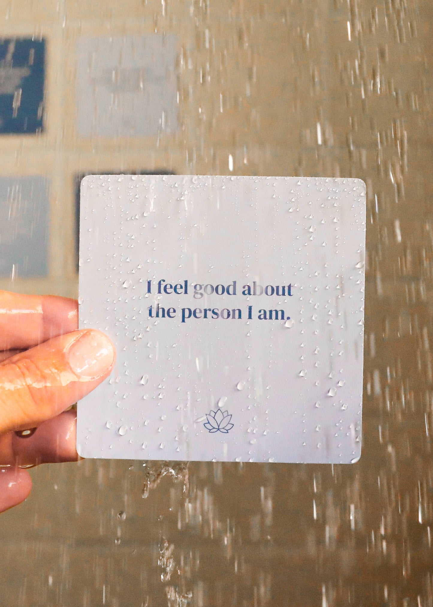 Shower Affirmation Cards | Sobriety